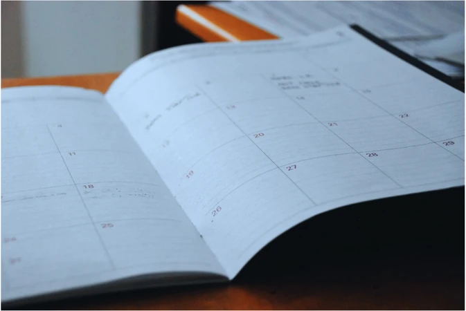 Page of an open diary